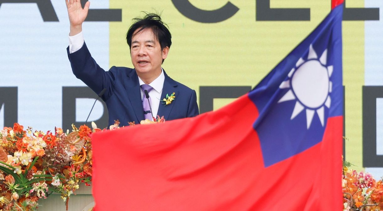 Novo presidente de Taiwan Lai Ching-te em Taipé