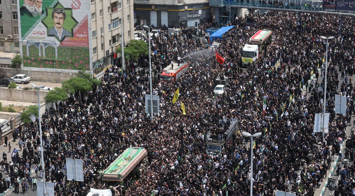 Funeral do presidente do Irã, Ebrahim Raisi, em Teerã