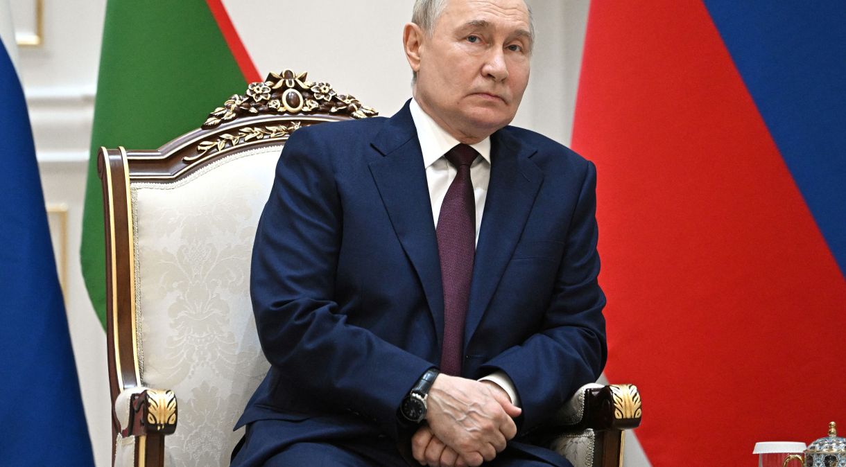 Presidente russo Vladimir Putin no Uzbequistão