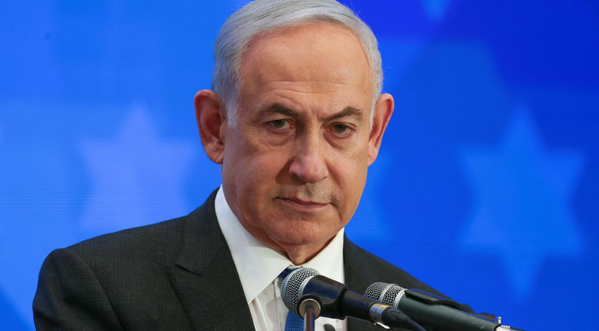 Primeiro-ministro de Israel, Benjamin Netanyahu, em Jerusalém