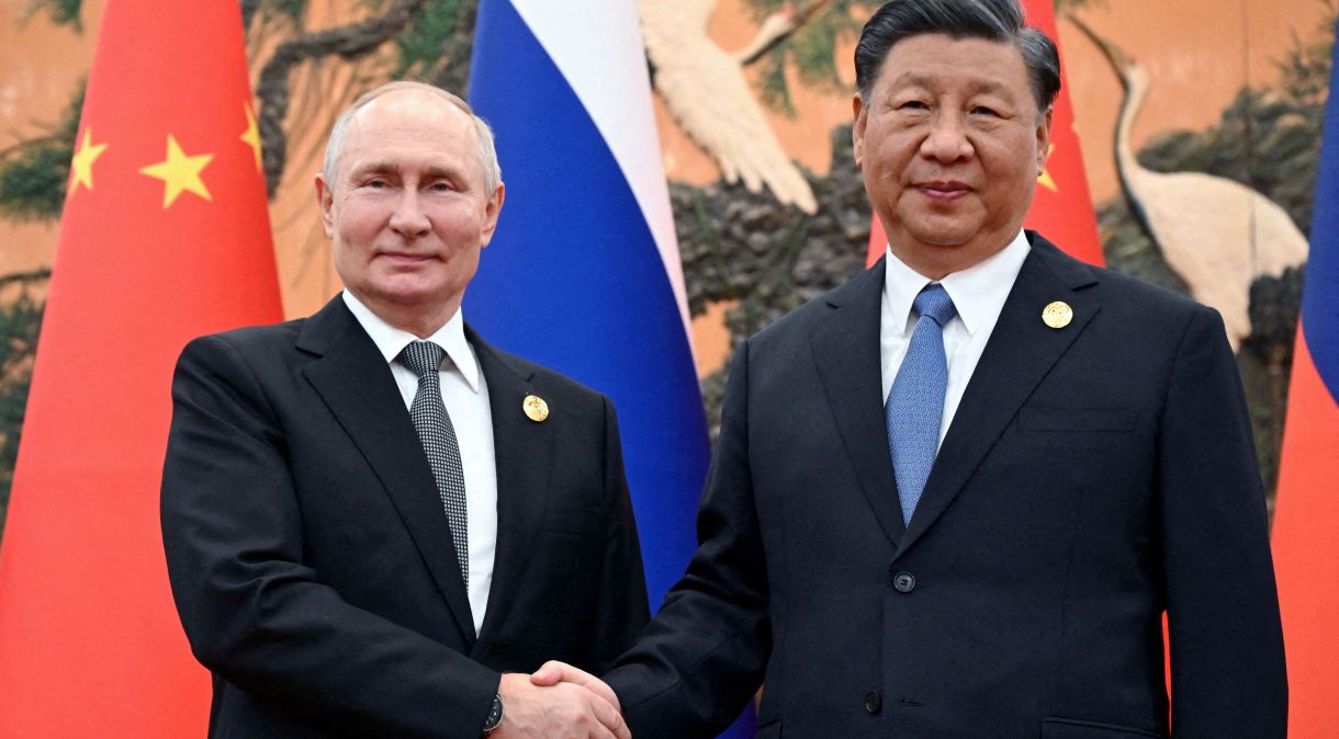 Vladimir Putin e Xi Jinping em Pequim