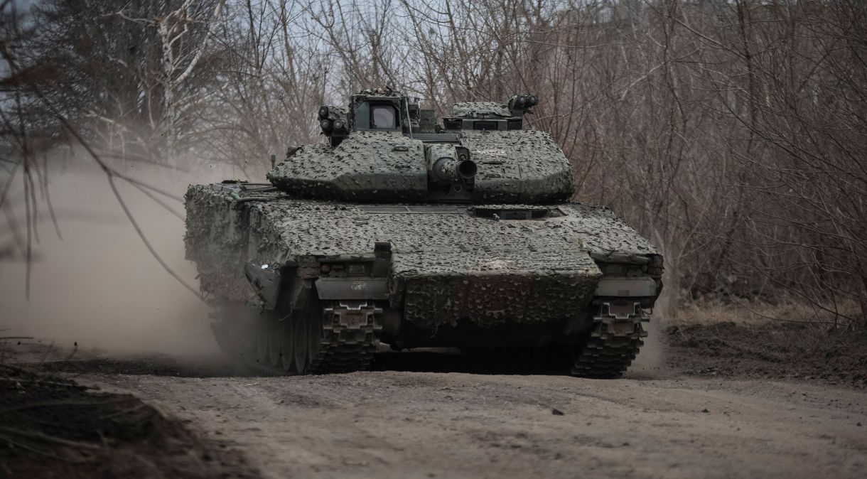 Veículo ucraniano na região de Donetsk