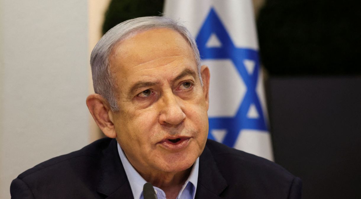 Benjamin Netanyahu em Tel Aviv