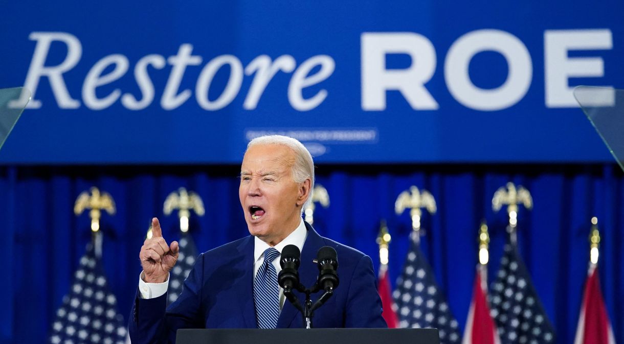 Presidente dos EUA, Joe Biden, participa de evento de campanha em Tampa, Flórida